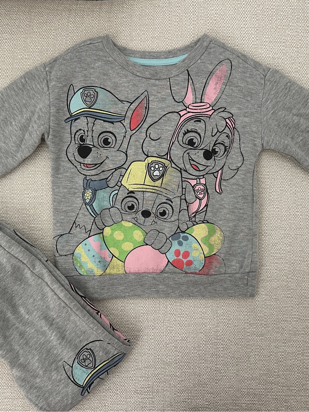 Paw Patrol Toddler Girls Boys Easter Crewneck and Joggers Set 5T